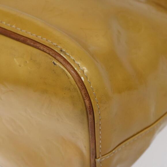 LOUIS VUITTON Monogram Vernis Houston Hand Bag Beige M91004 - Picture 15 of 16